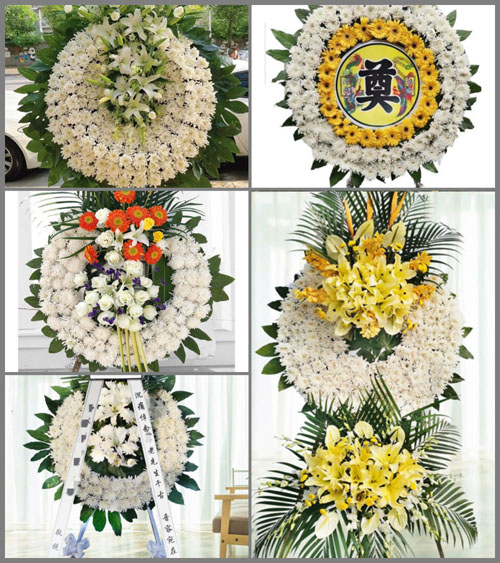 山东青岛即墨市通济街道孙家庄村花圈速递